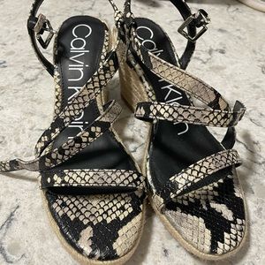 Calvin Klein wedge heels